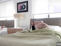 Caught! Horny Step-Sister Slides Into Step-Brother’s Bed